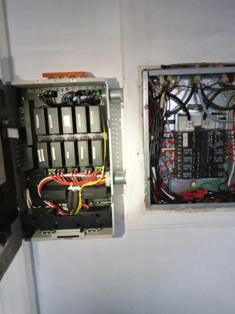 Electrical panel upgrade completed for Ring Doorbell Installation in Bryan